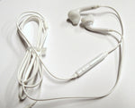 2 X  3.5mm Jack White Wired Earbuds W/Mic Earphone Universal - iPhone Samsung