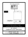 PDF Digital Manual Copy for Henry 3K Ultra and 8K Ultra High Power HF Amplifiers