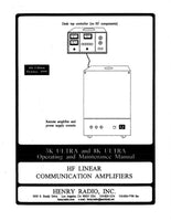 PDF Digital Manual Copy for Henry 3K Ultra and 8K Ultra High Power HF Amplifiers