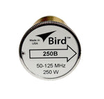 New Bird 250B Plug-in Element 0 to 250 watts 50-125 MHz for Bird 43 Wattmeters