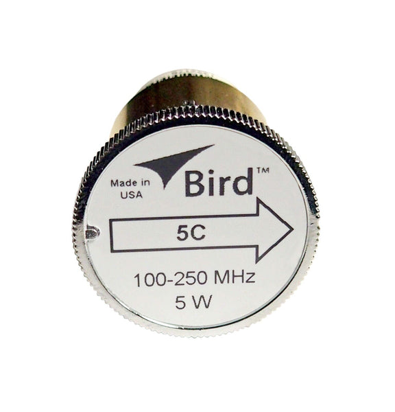 Bird 5C Plug-in Element 0 to 5 watts for 100-250 MHz for Bird 43 Wattmeters