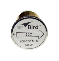 Bird 50C Plug-in Element 0 to 50 watts for 100-250 MHz for Bird 43 Wattmeters