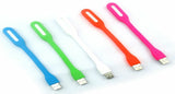2 x Flexible 6" USB LED Lamp For Laptop Computer Reading Bright **Random Color**