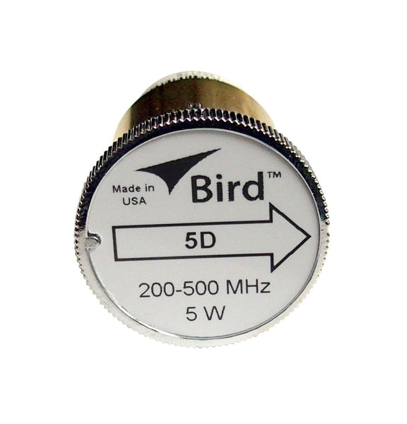 Bird 5D Plug-in Element 0 to 5 watts 200-500 MHz for Bird 43 Wattmeters