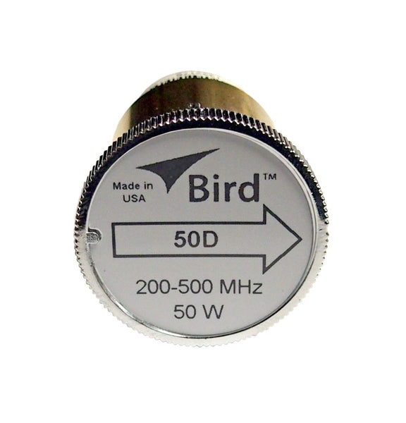 Bird 50D Plug-in Element 0 to 50 watts 200-500 MHz for Bird 43 Wattmeters