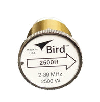 Bird 2500H Plug-in Element 0 to 2500 watts 2-30 MHz for Bird 43 Wattmeters