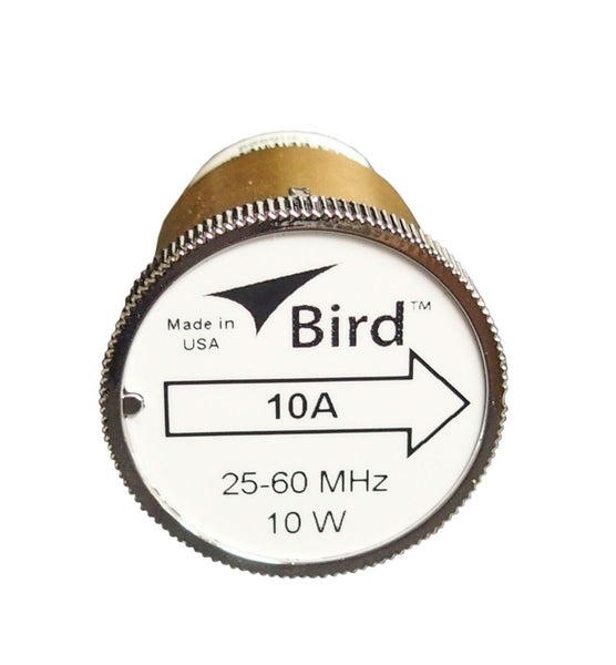 New Bird 10A Plug-in Element 0 to 10 watts  25-60 MHz for Bird 43 Wattmeters