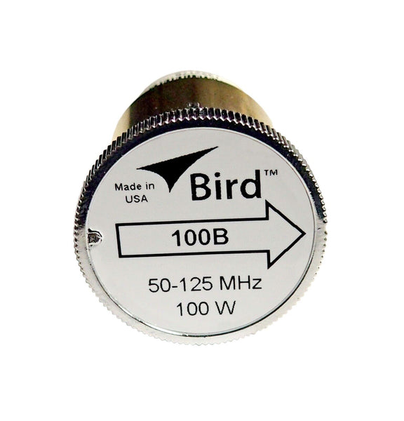New Bird 100B Plug-in Element 0 to 100 watts 50-125 MHz for Bird 43 Wattmeters