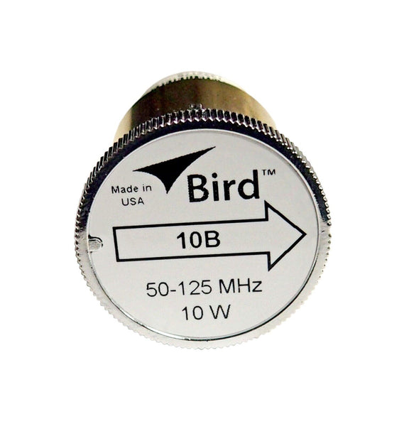 New Bird 10B Plug-in Element 0 to 10 watts 50-125 MHz for Bird 43 Wattmeters