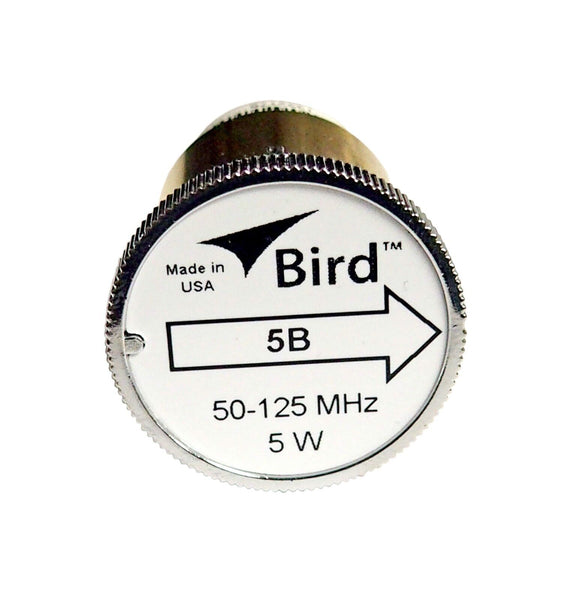 New Bird 5B Plug-in Element 0 to 5 watts 50-125 MHz for Bird 43 Wattmeters