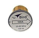New Bird 100A Plug-in Element 0 to 100 watt 25-60 MHz for Bird 43 Watmeters
