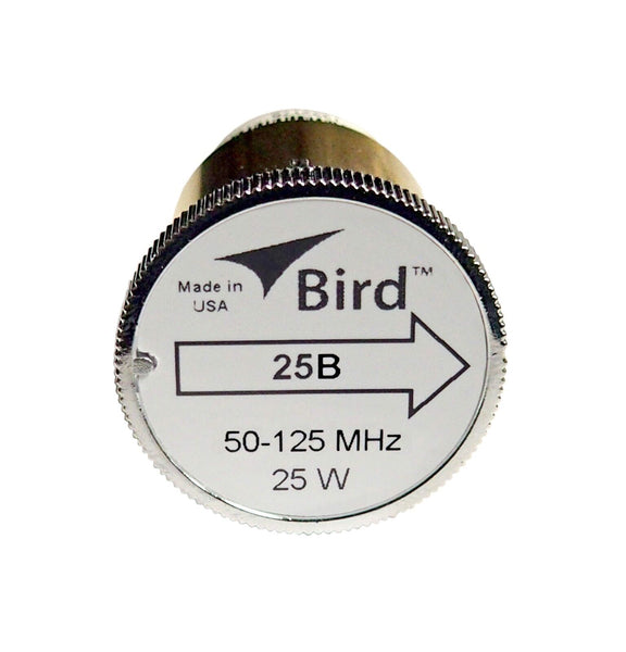 New Bird 25B Plug-in Element 0 to 25 watts 50-125 MHz for Bird 43 Wattmeters