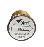 Bird 250C Plug-in Element 0 to 250 watts 100 to 250 MHz for Bird 43 Wattmeters